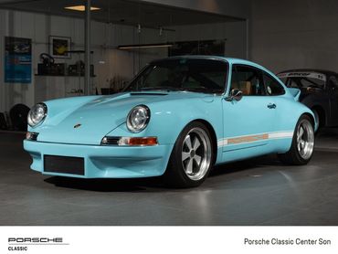 Lyseblå Sooner 911 i Porsche Classic Center Son