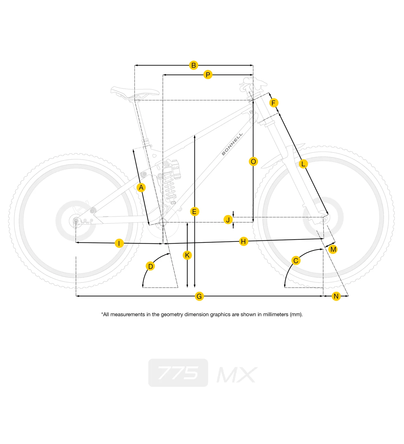 Bonnell 775 MX geometry drawing