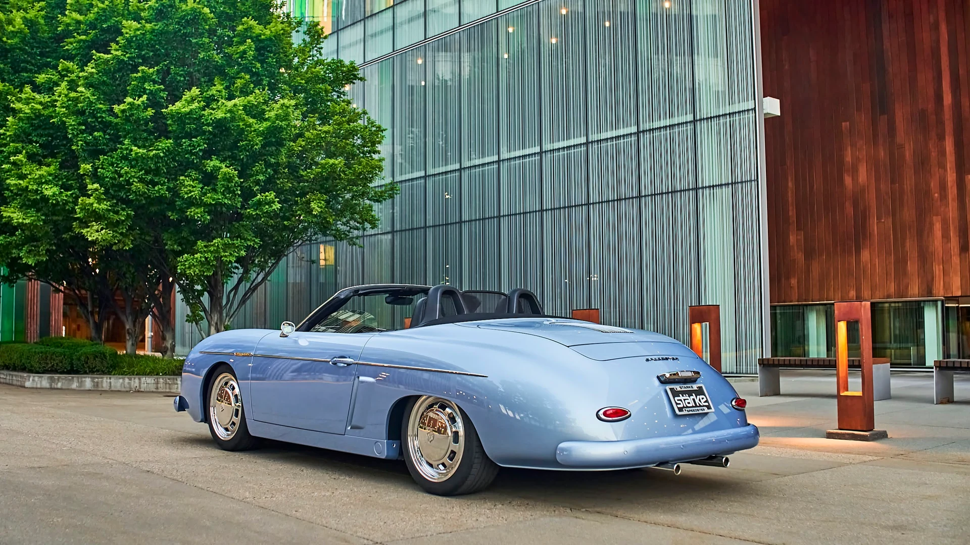 Stärke Speedster — Blue / Rear three-quarter